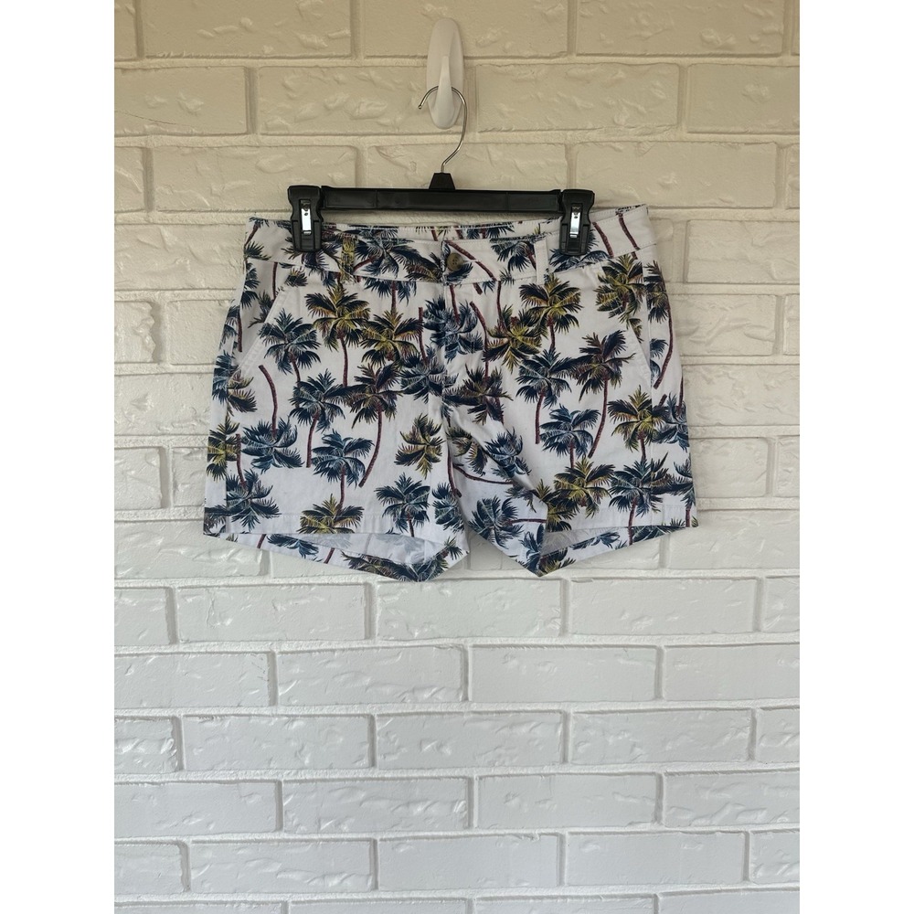 a.n.a Size 6 Palm Tree Tropical Chino Shorts Y2K‎ Resort Summer